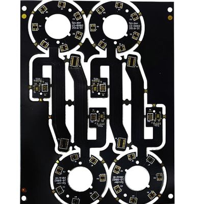 ราคาดี Flex 6 ชั้น PCB Board ความหนา 0.6 มม. ซิลค์สกรีนหน้ากากประสานสีขาวและดำ ออนไลน์