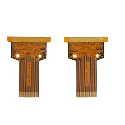 ราคาดี แผงวงจร PCB ยืดหยุ่น 2 ชั้น 1 ออนซ์ 0.3 มม. ฟิล์มหุ้มสีเหลือง ออนไลน์