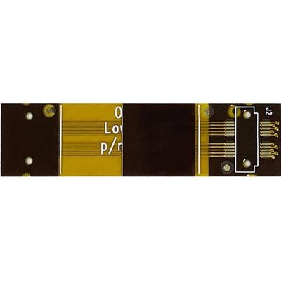 ราคาดี Flex บอร์ด PCB ยืดหยุ่น 3 ชั้น FR4 หุ้มฟิล์มแข็งสีเหลือง 1.0 มม ออนไลน์