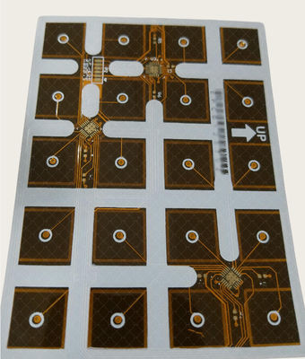 ราคาดี 2 ด้าน Flex PCB 1OZ EING สีเหลือง Coverlay และสีขาว Soldermask FPC ออนไลน์