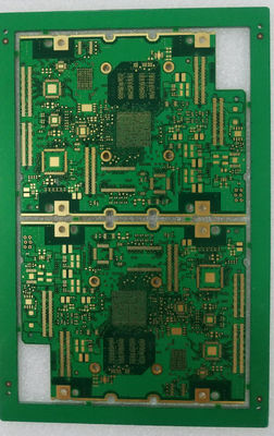 ราคาดี HDI PCB Board 6L 1OZ EING 0.1mm หลุมนิ้วทอง สีเขียว Soldermask สําหรับข้อมูล Stroage ออนไลน์